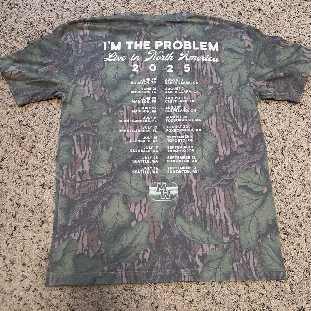Morgan Wallen I’m The Problem 2025 Tour Camo Concert Tee - Picture 4 of 6